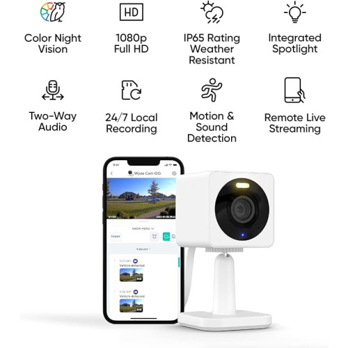 WYZE Cam OG Security Camera - Color Night Vision