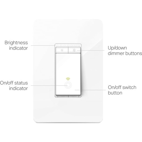 Kasa Smart Dimmer Switch HS220 - Alexa & Google Home Compatible