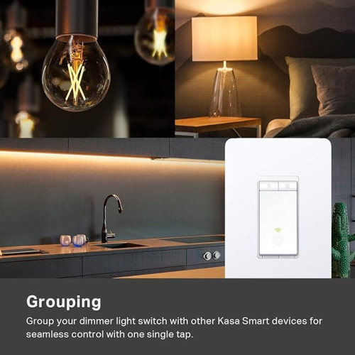 Kasa Smart Dimmer Switch HS220 - Alexa & Google Home Compatible