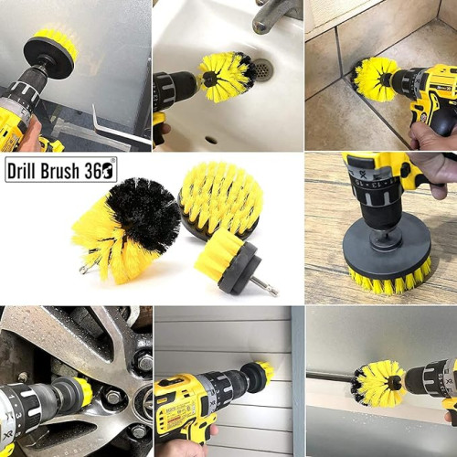 Original Drill Brush 360 Attachments - All-Purpose Cleaner Brushes