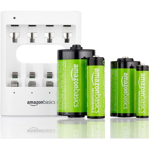 Amazon Basics Rechargeable AA Batteries - 16-Pack