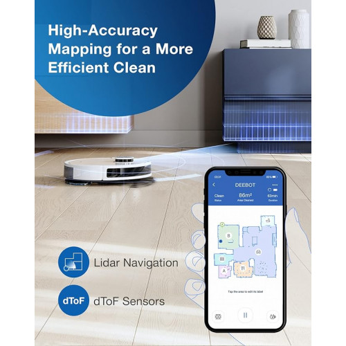 ECOVACS DEEBOT N10 PLUS: Robot Vacuum with Auto-Empty Station