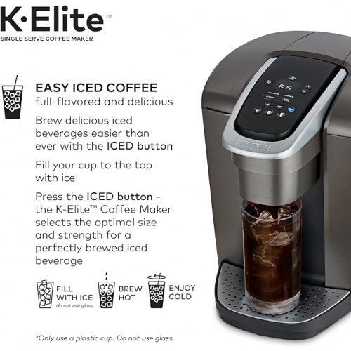 Keurig K-Elite Coffee Maker: Customizable Brew, Temperature Control