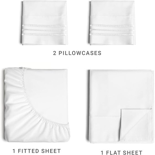 Queen Size Sheet Set: Ultra-Soft, Breathable Comfort