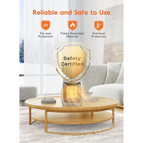 Portable Electric Space Heater: Your Cozy Companion with Safety Assured at Amazon