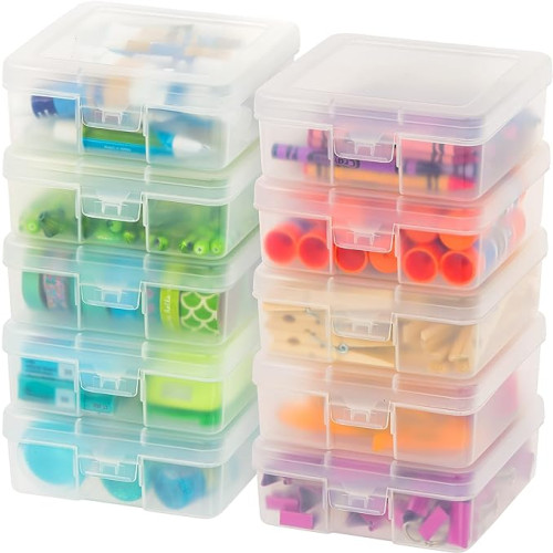 IRIS USA Plastic Organizer: Secure, Stackable Storage Solution on Amazon