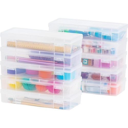 IRIS USA Plastic Organizer: Secure, Stackable Storage Solution on Amazon