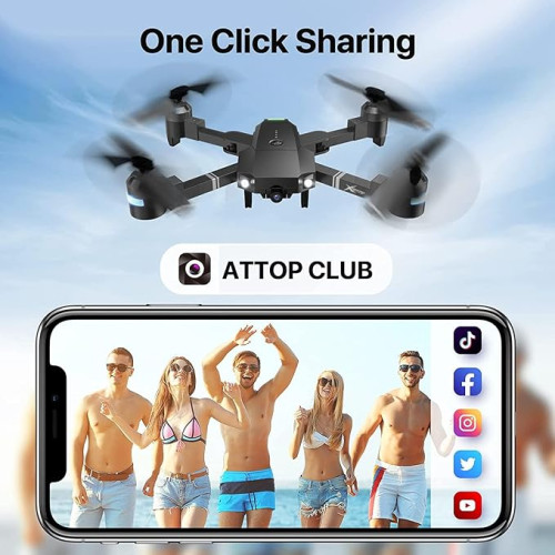 ATTOP 1080P Camera Drone: Easy Flying & Stunning Views on Amazon