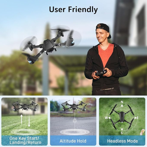 ATTOP 1080P Camera Drone: Easy Flying & Stunning Views on Amazon