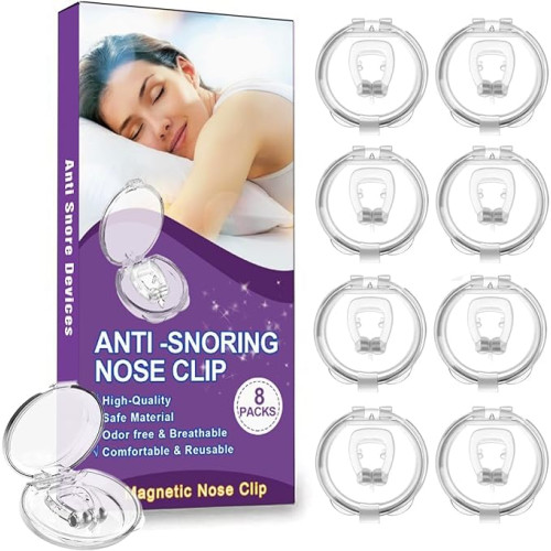 Albrta Magnetic Anti Snoring Nose Clips – Breathe Easy and Sleep Peacefully