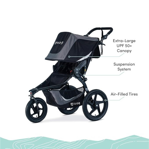 BOB Gear Revolution Flex 3.0 Jogging Stroller - Graphite Black