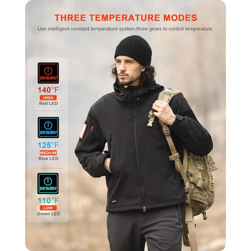 DEWBU Heated Jacket for Men: Stay Warm All Winter Long